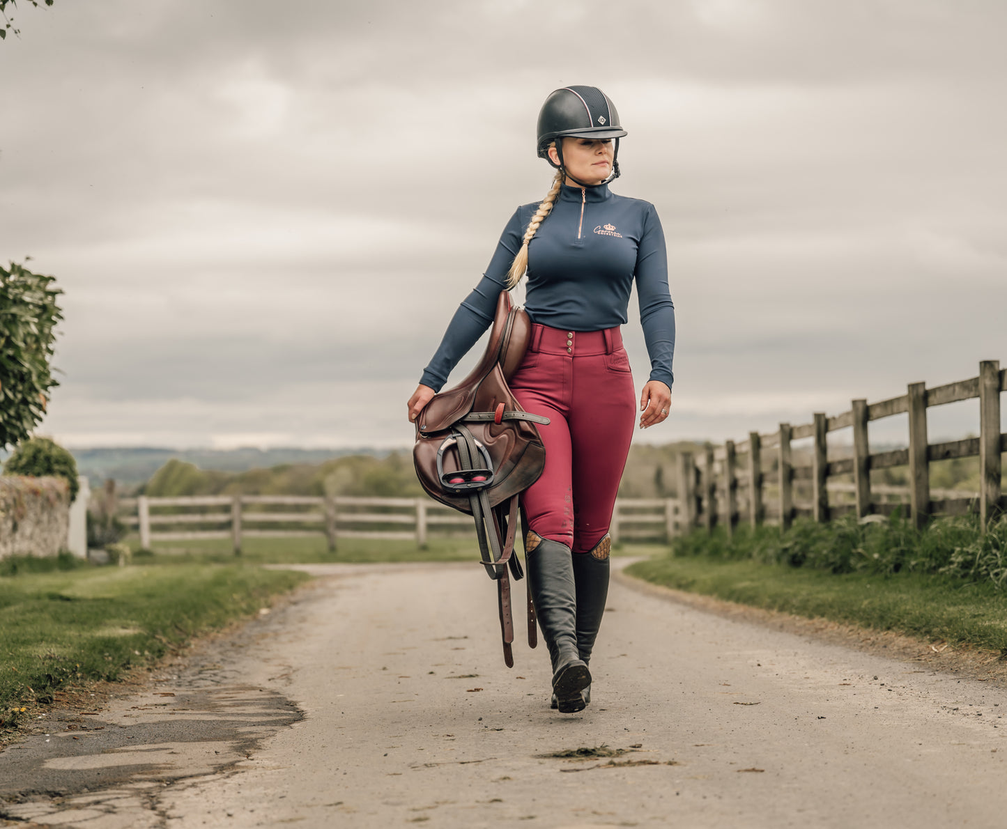 Sophia Breeches- Cranberry